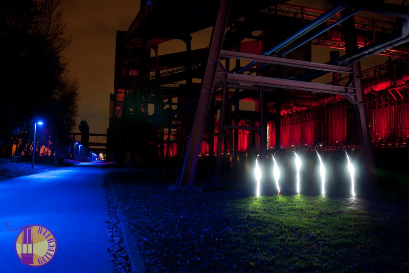 Lightpainting - Essen, Kokerei Zollverein -